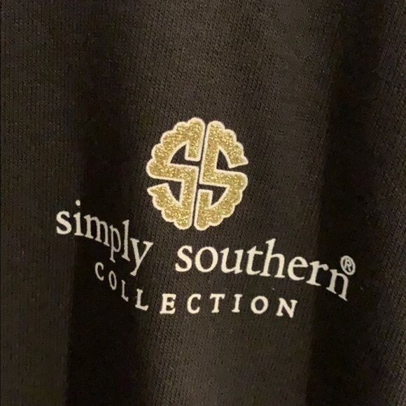 Simply Southern Collection Long Sleeves Size L Youth, Black with Logo/Print - Picture 3 of 6